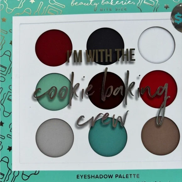 Beauty Bakerie Cookie Baking Crew Eyeshadow Palette - Red, White, Tan - Picture 4 of 4